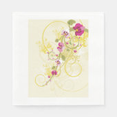 Serviette En Papier Jolies fleurs (Devant)