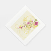 Serviette En Papier Jolies fleurs (Coin)