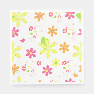 Serviette En Papier Jolies marguerites