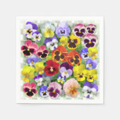 Serviette En Papier Jolies Pansies Napkin (Devant)
