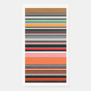 Serviette En Papier Jolies rayures colorées