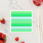 Serviette En Papier Jolies rayures vert aqua (En situation)