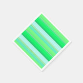 Serviette En Papier Jolies rayures vert aqua (Coin)