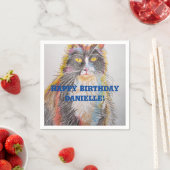 Serviette En Papier Jolies serviettes décoratives en forme de chat en  (En situation)