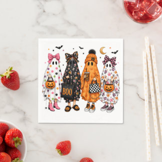 Serviette En Papier Jolies sorcières d'Halloween pour filles