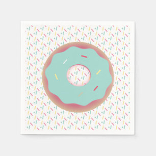 Serviette En Papier Jolis donuts ombrés saupoudrés de friandises