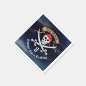 Serviette En Papier Jolly roger Pirate fête d'anniversaire (Coin)