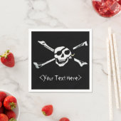 Serviette En Papier Jolly roger Pirate Skull Napkins (En situation)