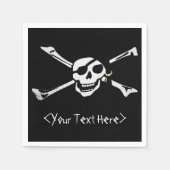 Serviette En Papier Jolly roger Pirate Skull Napkins (Devant)