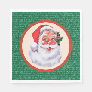 Serviette En Papier Jolly Santa Claus