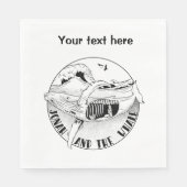 Serviette En Papier Jonah et la baleine (Devant)