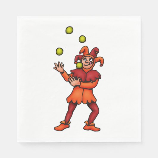 Serviette En Papier Jongleur (Devant)