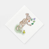 Serviette En Papier Jongleur de Pâques (Coin)