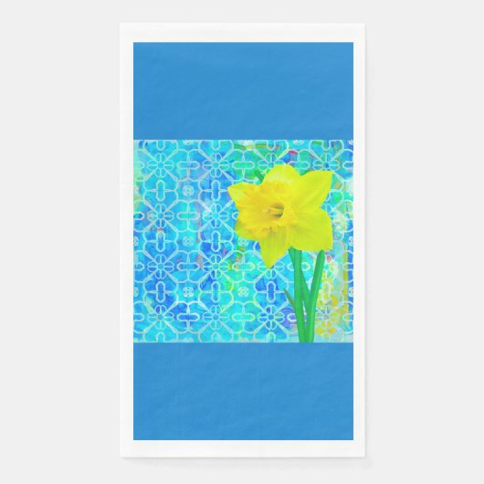 Serviette En Papier Jonquille (Devant)