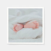 Serviette En Papier Jortes et pieds mignons pour bébé (Devant)