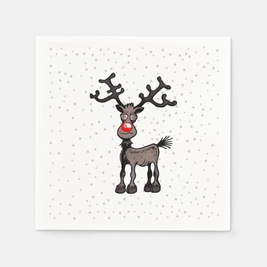Serviette En Papier Jory Stressmas avec Rudolph (Devant)