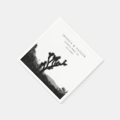 Serviette En Papier Joshua Tree Mariage Photo personnalisée Cocktails  (Coin)