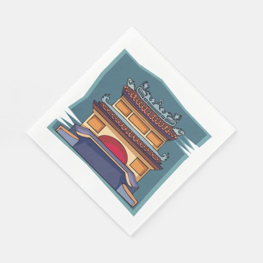 Serviette En Papier Joss House (Coin)
