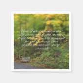 Serviette En Papier Josué 1:9 Bible Verse Écriture chrétienne (Devant)