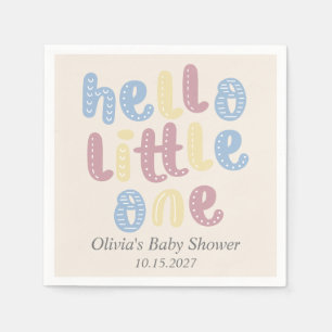 Serviette En Papier Jote Boho Hello Little One Baby shower