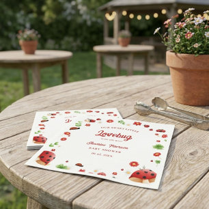 Serviette En Papier Jote Garden petit baby shower de coccinelle Invita