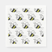 Jote Little Bee Motif Baby shower blanc