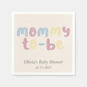 Serviette En Papier Jote Maman Boho Pour Être Baby shower