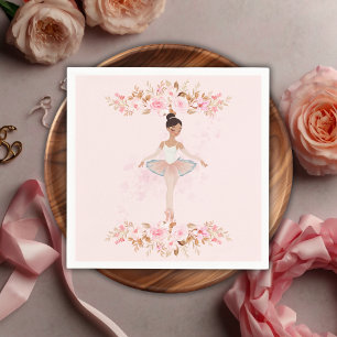 Serviette En Papier Jote Modern Little Ballerina Baby shower photo