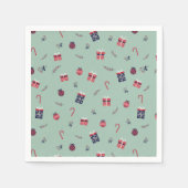 Serviette En Papier Jote Noël présente des ornements Motif (Devant)
