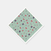 Serviette En Papier Jote Noël présente des ornements Motif (Coin)