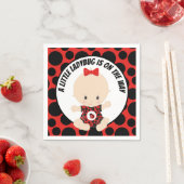 Serviette En Papier Jote partie de baby shower ladybug (En situation)