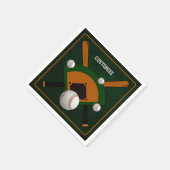 Serviette En Papier Jouer au baseball de balle (Coin)