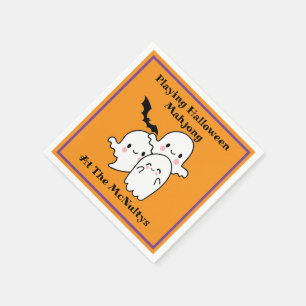 Serviette En Papier Jouer au Mahjong Halloween Personnaliser NOM