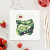 Serviette En Papier Jouer au terrain de golf (En situation)