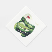 Serviette En Papier Jouer au terrain de golf (Coin)
