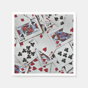 Serviette En Papier Jouer aux cartes Poker Games Queen King