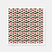 Serviette En Papier Jouer aux cartes Quartet (Devant)