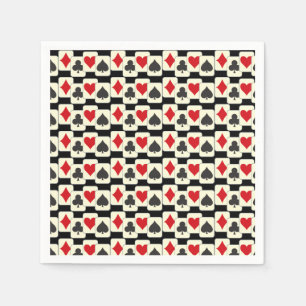 Serviette En Papier Jouer aux cartes Quartet