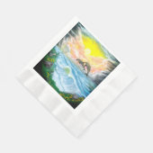 Serviette En Papier Jouer aux dauphins sous le soleil (Coin)