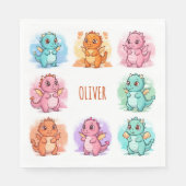 Serviette En Papier Jouer Dragons bébé Personnalisé (Devant)