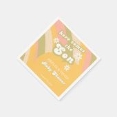 Serviette En Papier Jouer Jaune Retro garçon douche Daisy Party (Coin)