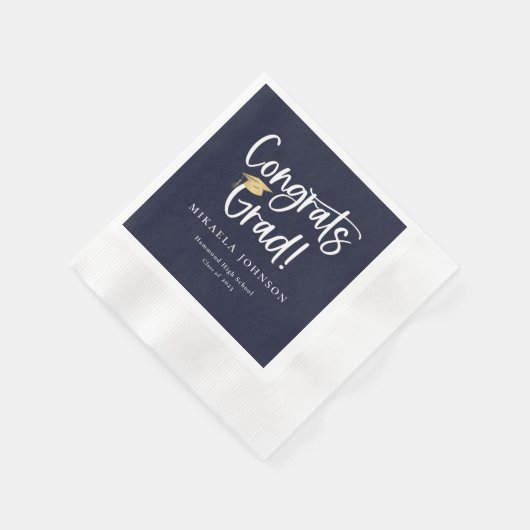 Serviette En Papier Jouer Script Graduation Party Napkins (Coin)