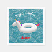 Serviette En Papier Jouet de piscine Unicorn (Devant)