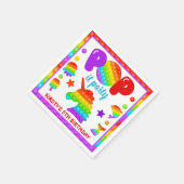 Serviette En Papier Jouet Fidget Pop Arc-en-Ciel Anniversaire (Coin)