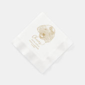 Serviette En Papier Jouet Poodle Chien Cheers personnalisés serviettes (Coin)