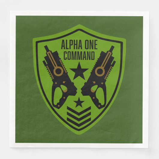 Serviette En Papier Jouet pour enfants Bataille d'armes à feu (Devant)