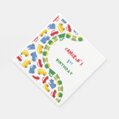 Serviette En Papier Jouets pour garçons Fête d'anniversaire de transpo (Coin)