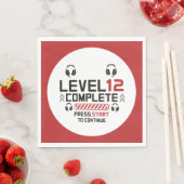 Serviette En Papier Joueur Anniversaire ou diplôme (En situation)