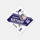 Serviette En Papier Joueur de baseball Ball Jeu d'anniversaire à thème (Coin)