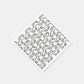 Serviette En Papier Joueur de basket-ball faisant Slam Dunk Dark Desig (Coin)